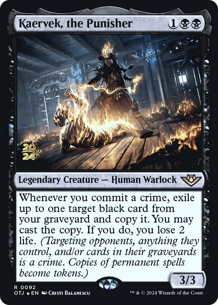Kaervek, the Punisher (PRE-092) - Outlaws of Thunder Junction Promos Foil