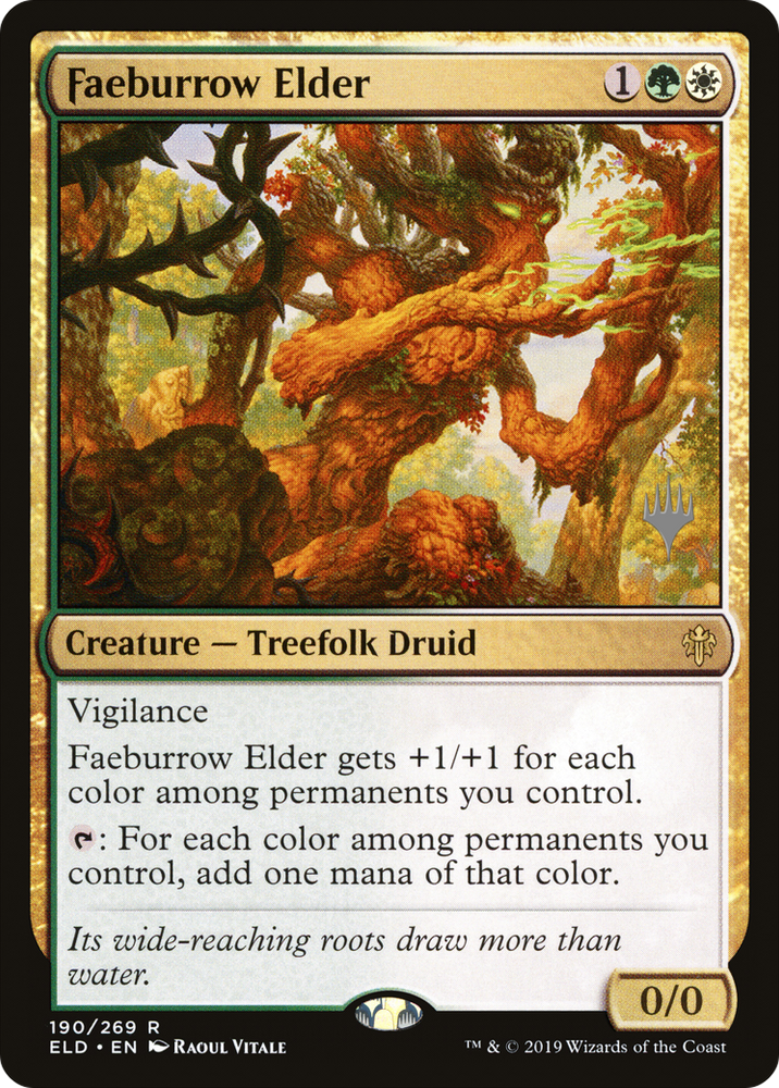 Faeburrow Elder (PPELD-190P) - Throne of Eldraine Promos