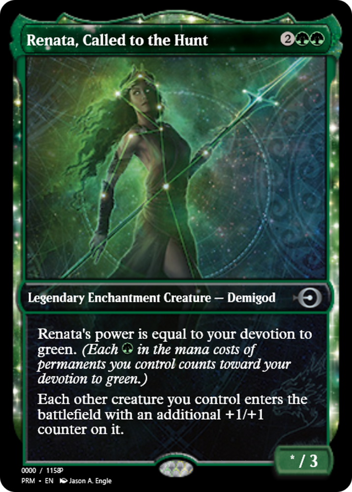 Renata, Called to the Hunt (PRM-79859) - Magic Online Promos: (enchantment)