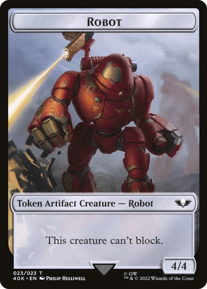 Robot (T40K-023) - Warhammer 40,000 Tokens