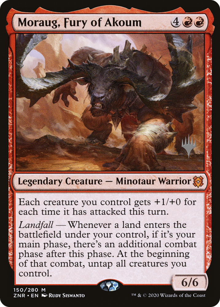 Moraug, Fury of Akoum (PPZNR-150P) - Zendikar Rising Promos Foil