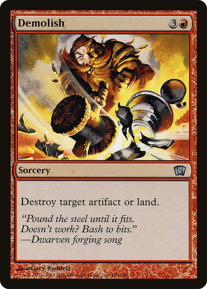 Demolish (8ED-183★) - Eighth Edition Foil