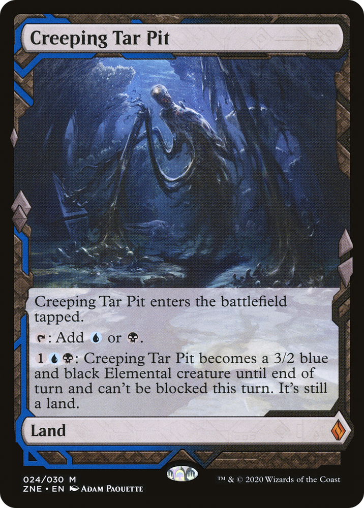 Creeping Tar Pit (ZNE-024) - Zendikar Rising Expeditions