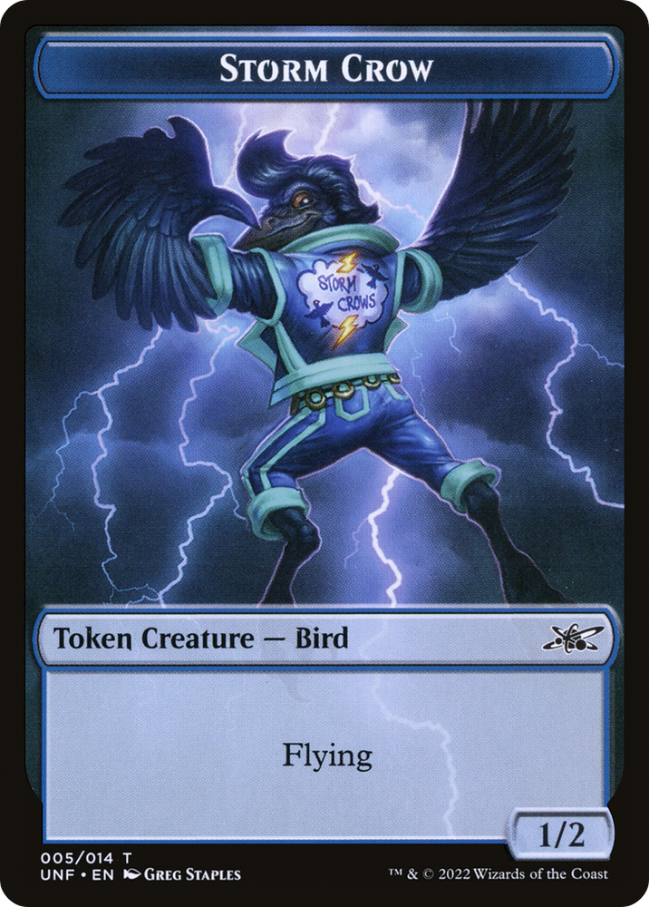 Storm Crow Token (UNF-005) - Unfinity Tokens Foil