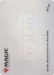 Rootha, Mercurial Artist // Rootha, Mercurial Artist (ASTX-038) - Strixhaven Art Series (Borderless)