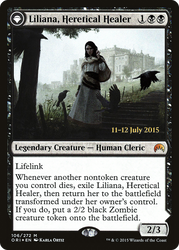 Liliana, Heretical Healer (PRE-106S) - Magic Origins Promos: (originpwdfc) Foil