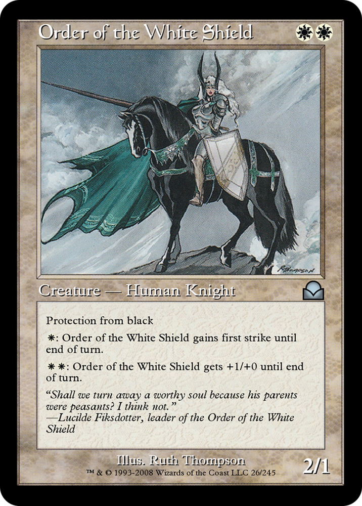 Order of the White Shield (ME2-026) - Masters Edition II