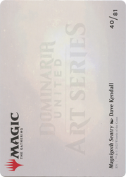 Magnigoth Sentry // Magnigoth Sentry (ADMU-040) - Dominaria United Art Series (Borderless)