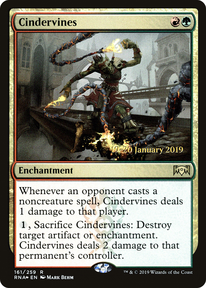 Cindervines (PRE-161S) - Ravnica Allegiance Promos Foil