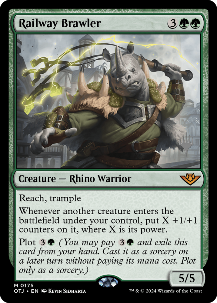 Railway Brawler (PPOTJ-175) - Outlaws of Thunder Junction Promos