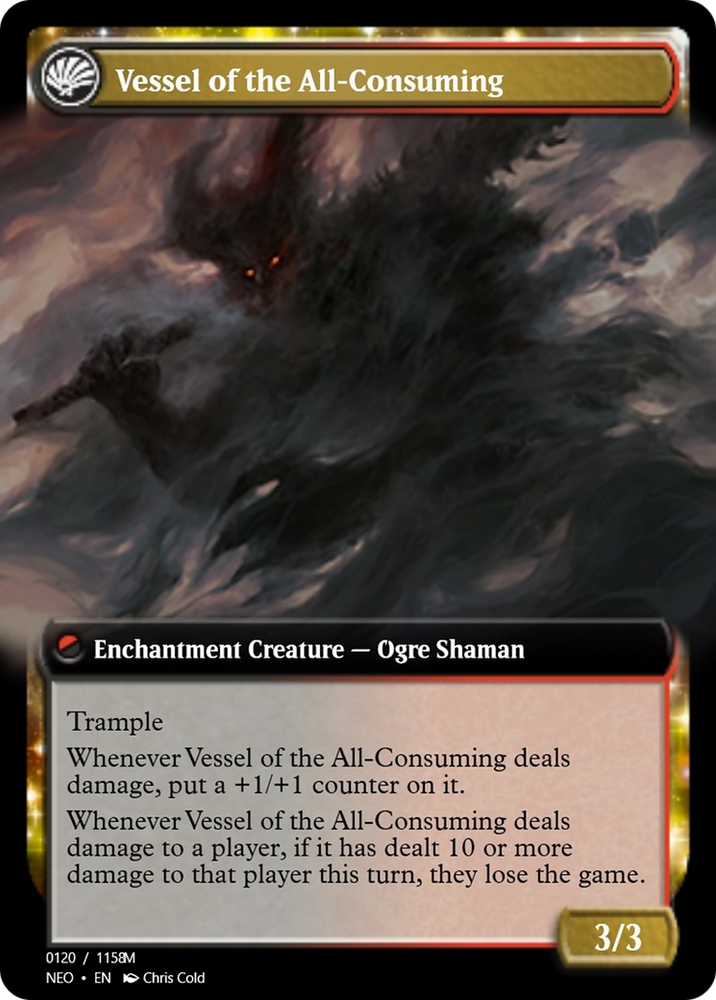 Hidetsugu Consumes All // Vessel of the All-Consuming (PRM-98105) - Magic Online Promos: (enchantment) Foil