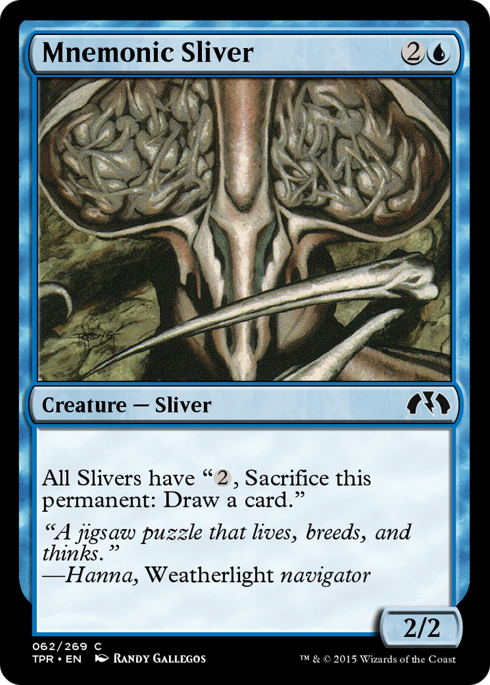 Mnemonic Sliver (TPR-062) - Tempest Remastered Foil