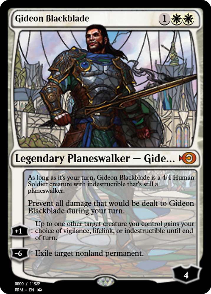 Gideon Blackblade (PRM-78019) - Magic Online Promos