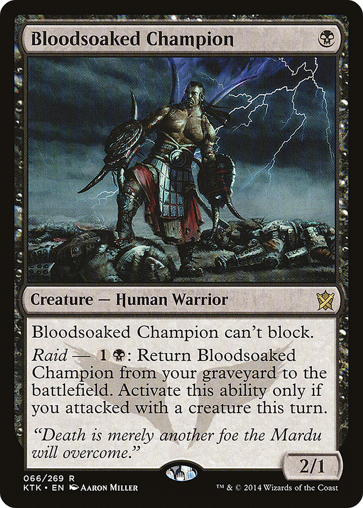 Bloodsoaked Champion (KTK-066) - Khans of Tarkir