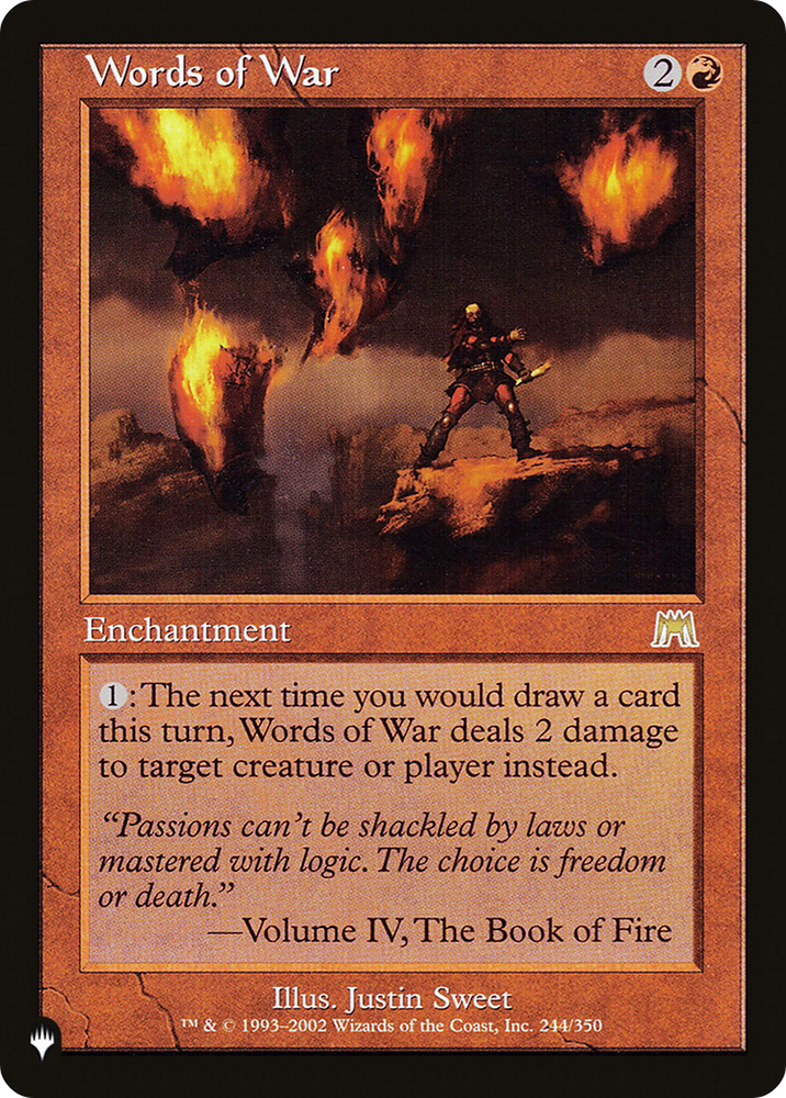 Words of War (LIST-ONS-244) - The List