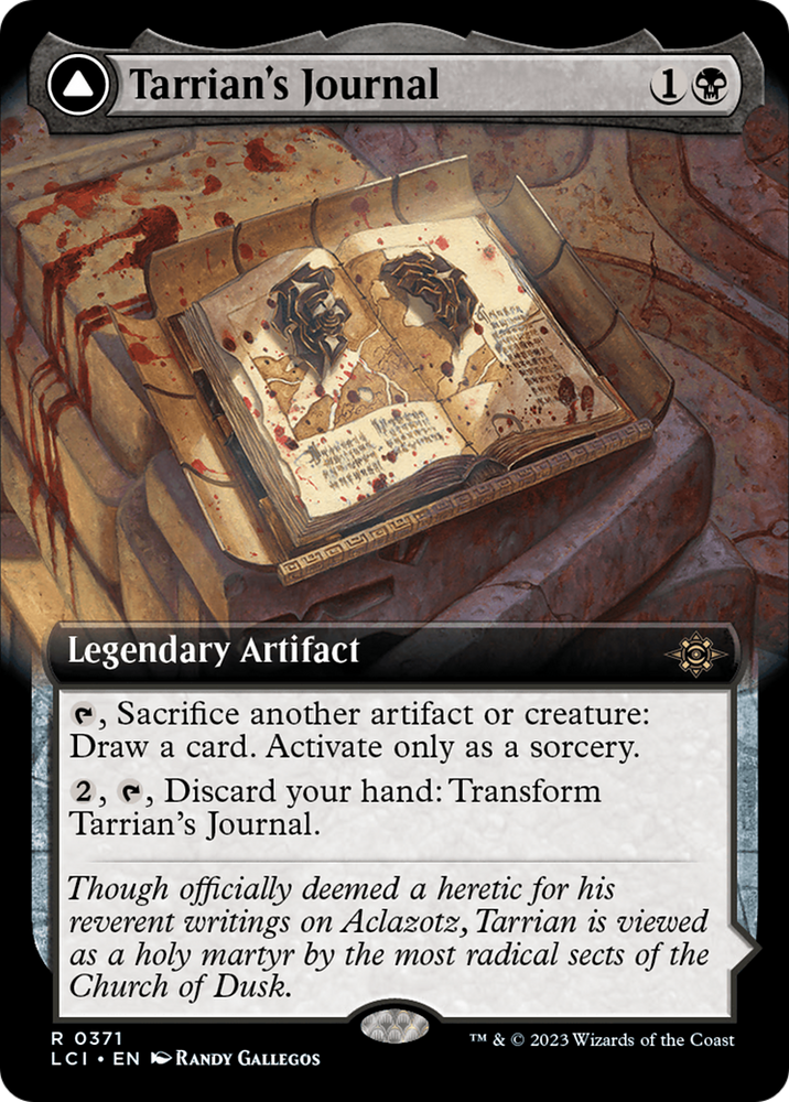 Tarrian's Journal (Extended Art) (LCI-371) - The Lost Caverns of Ixalan: (Extended Art) Foil