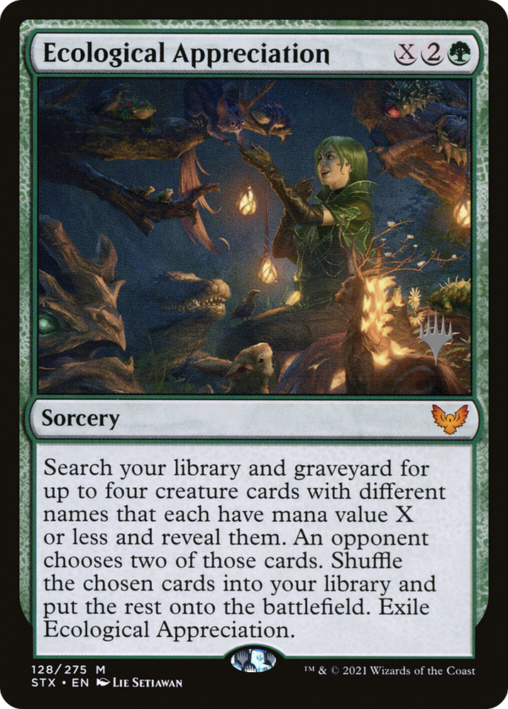 Ecological Appreciation (PPSTX-128P) - Strixhaven: School of Mages Promos Foil