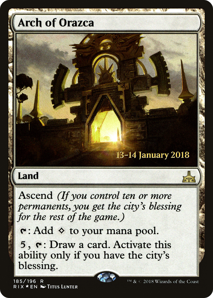 Arch of Orazca (PRE-185S) - Rivals of Ixalan Promos Foil