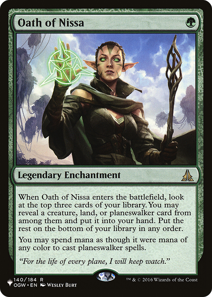 Oath of Nissa (LIST-140/184) - The List