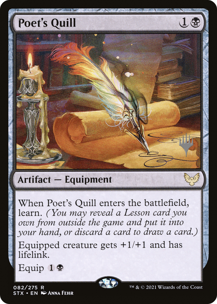 Poet's Quill (PPSTX-82P) - Strixhaven: School of Mages Promos