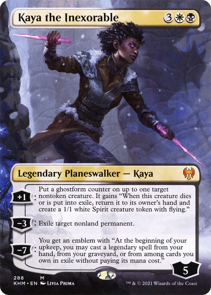 Kaya the Inexorable (Borderless) (KHM-288) - Kaldheim (Borderless)