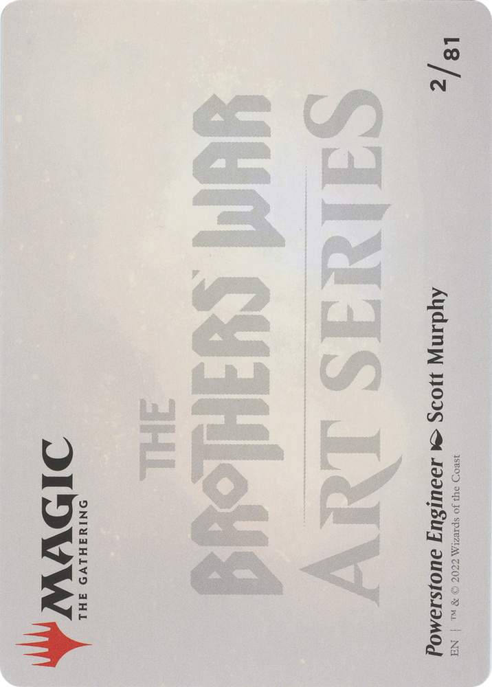 Powerstone Engineer // Powerstone Engineer (ABRO-002) - The Brothers' War Art Series (Borderless) Foil