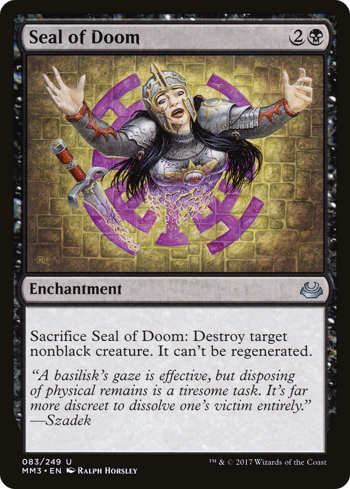 Seal of Doom (MM3-083) - Modern Masters 2017 Foil