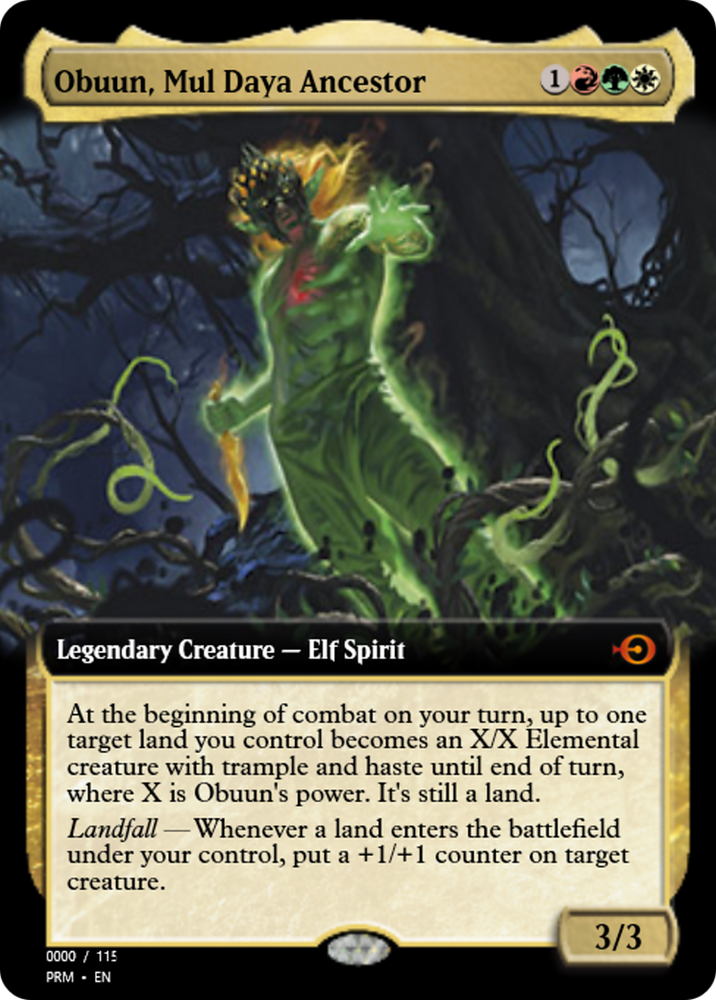 Obuun, Mul Daya Ancestor (PRM-83836) - Magic Online Promos
