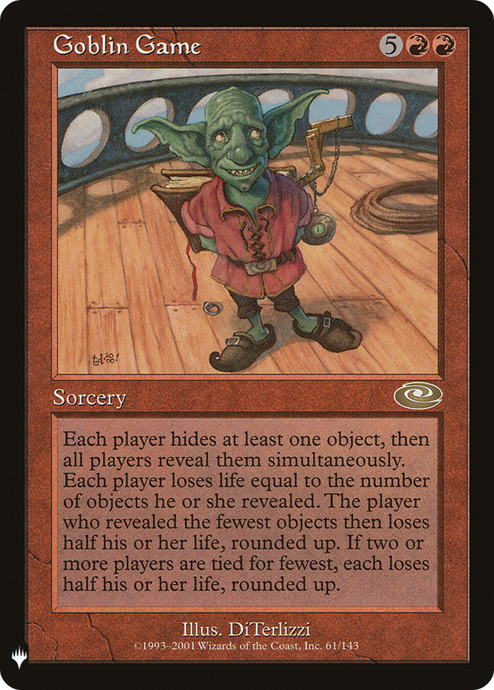 Goblin Game (LIST-PLS-61) - The List
