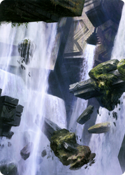 Island // Island (AZNR-010) - Zendikar Rising Art Series (Borderless)