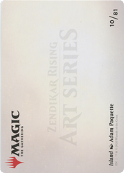 Island // Island (AZNR-010) - Zendikar Rising Art Series (Borderless)