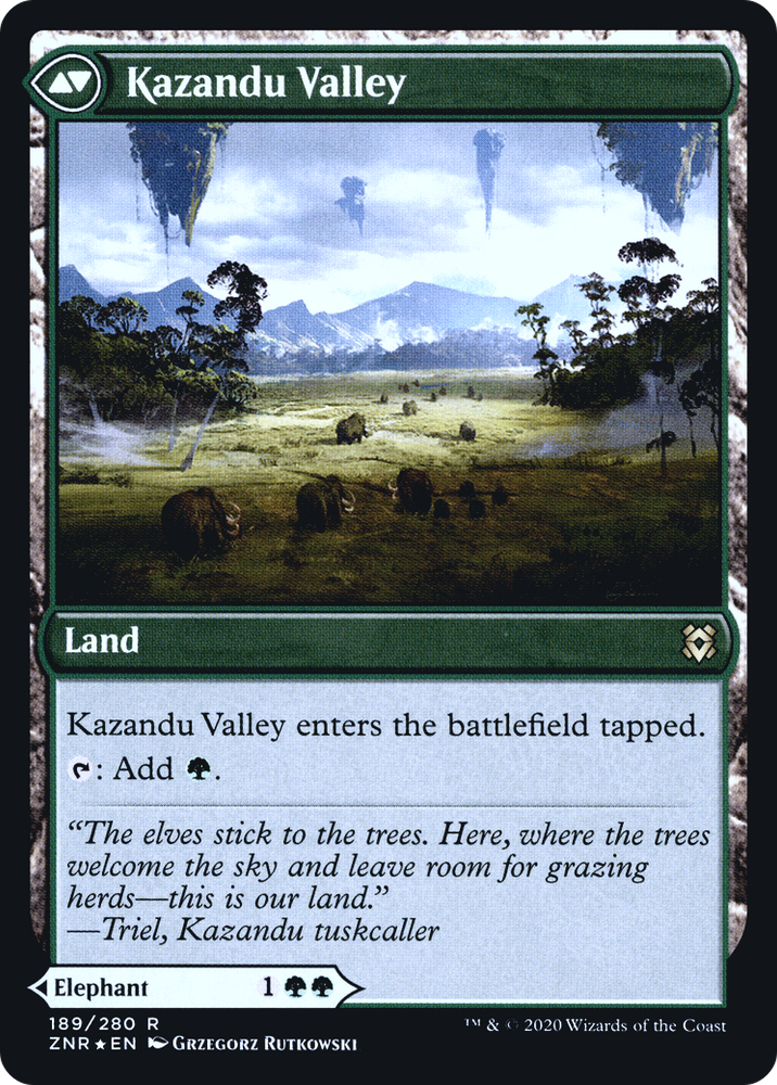 Kazandu Mammoth (PRE-189S) - Zendikar Rising Promos Foil