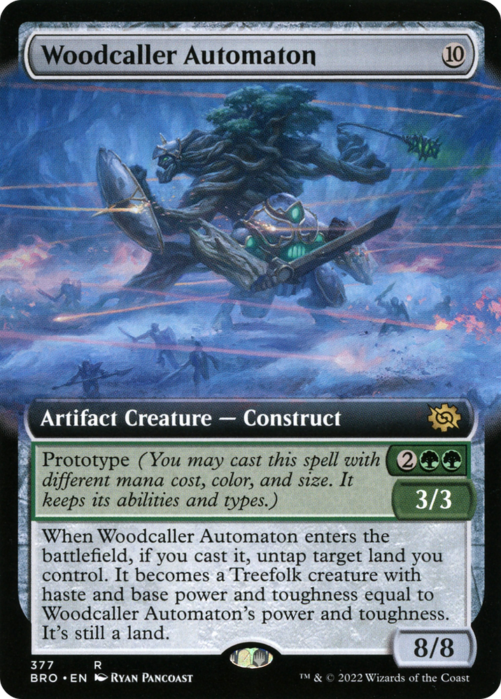 Woodcaller Automaton (Extended Art) (BRO-377) - The Brothers' War: (Extended Art) Foil