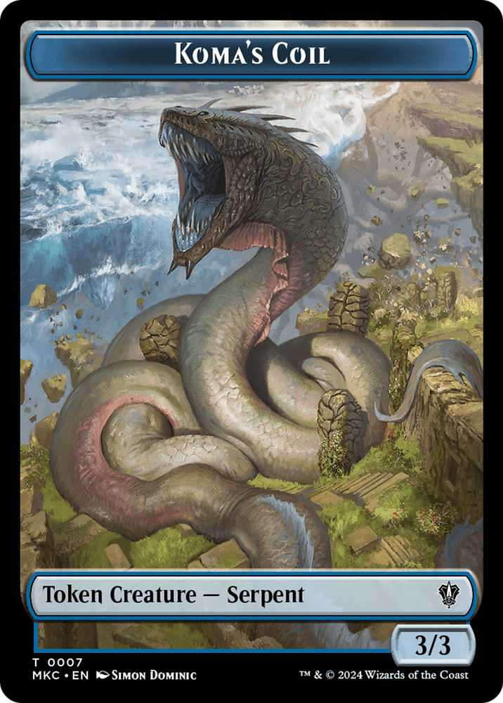 Koma's Coil (TMKC-007) - Murders at Karlov Manor Commander Tokens Foil