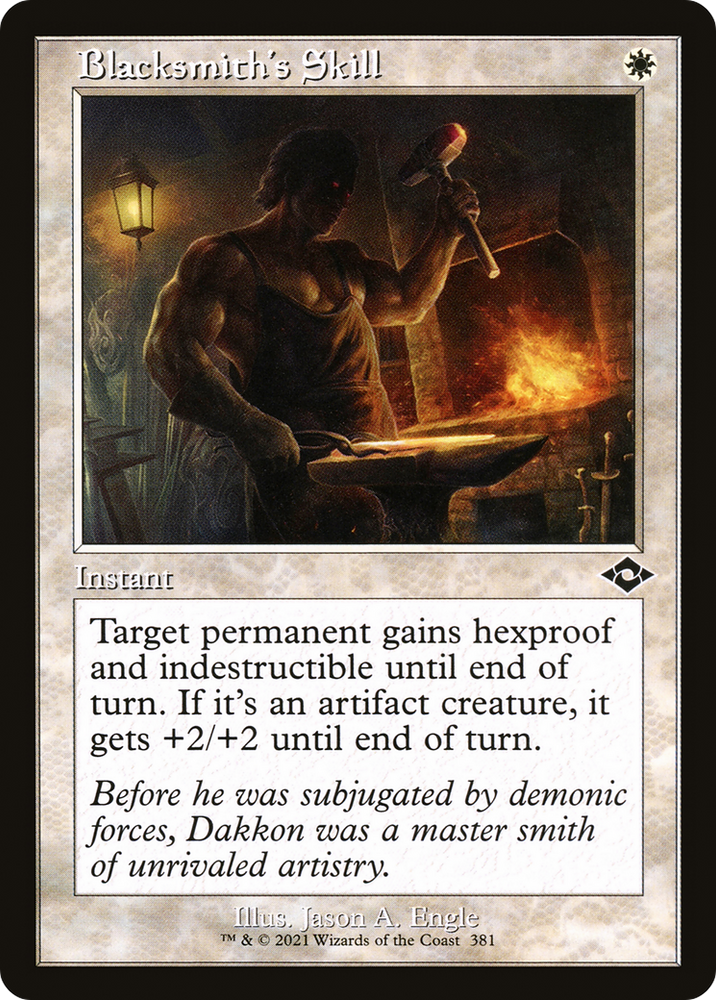 Blacksmith's Skill (Retro Frame) (MH2-381) - Modern Horizons 2 Etched Foil