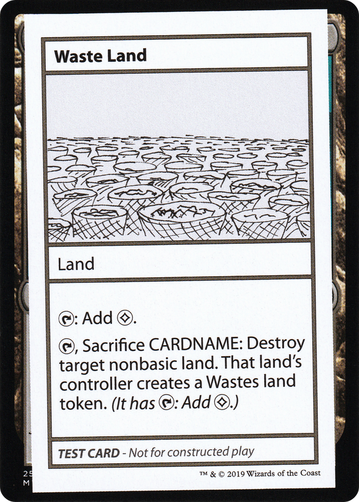 Waste Land (No PW Symbol) (CMB1-121) - Mystery Booster Playtest Cards 2021