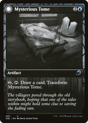 Mysterious Tome (DBL-063) - Innistrad: Double Feature: (Double Faced Transform) Foil