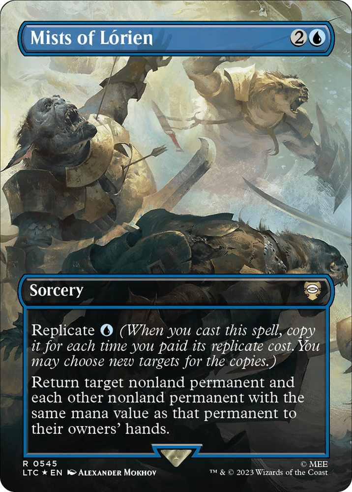 Mists of Lorien (Borderless) (Surge Foil) (LTC-545) - Tales of Middle-earth Commander (Borderless) Foil