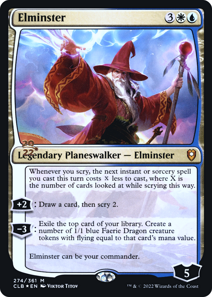 Elminster (PRE-274S) - Battle for Baldur's Gate Promos Foil