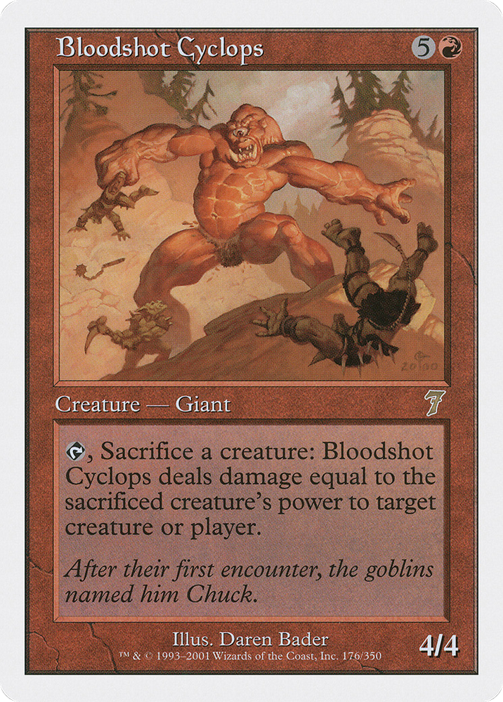 Bloodshot Cyclops (7ED-176) - Seventh Edition