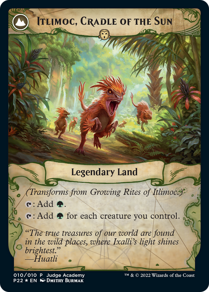 Growing Rites of Itlimoc (JDG-010) - Judge Gift Cards 2022: (compasslanddfc) Foil