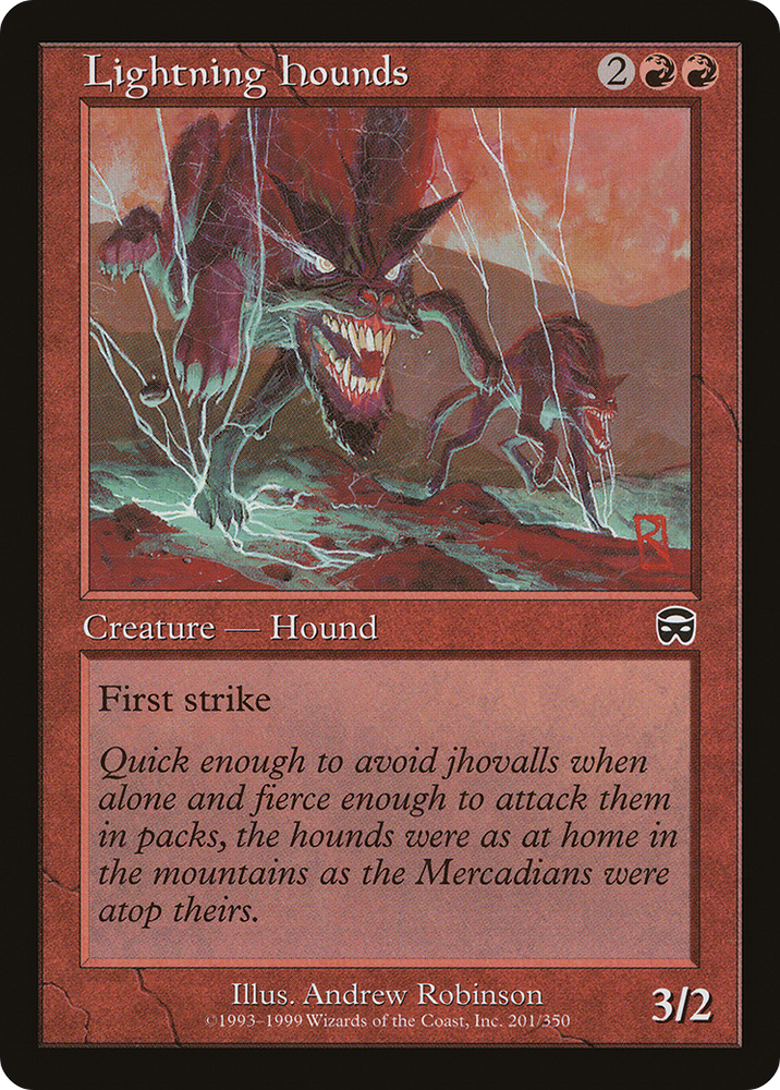 Lightning Hounds (MMQ-201) - Mercadian Masques Foil
