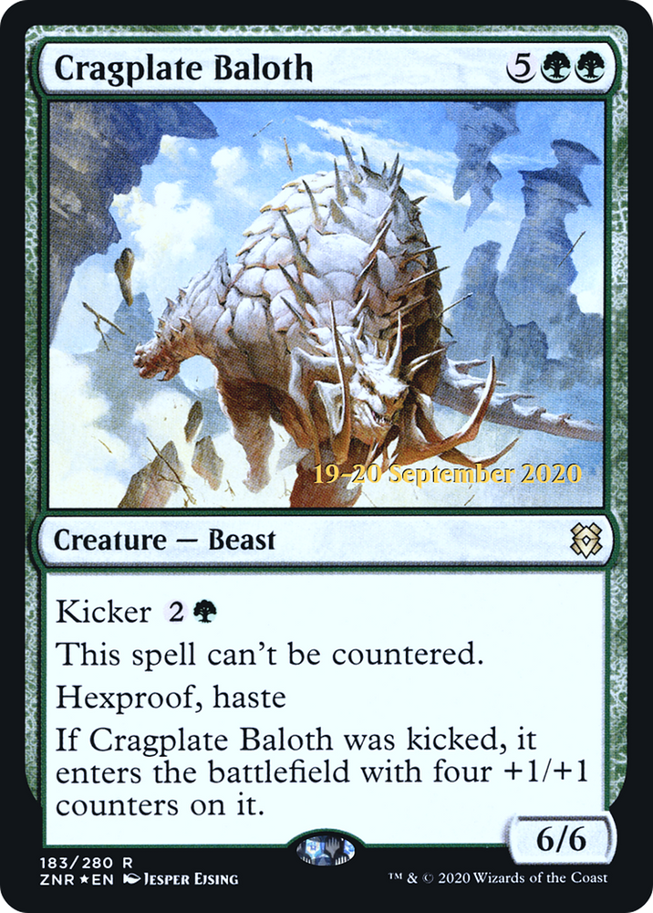 Cragplate Baloth (PRE-183S) - Zendikar Rising Promos Foil
