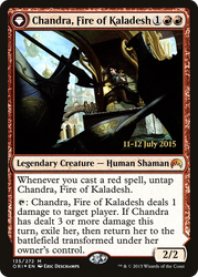 Chandra, Fire of Kaladesh (PRE-135S) - Magic Origins Promos: (originpwdfc) Foil