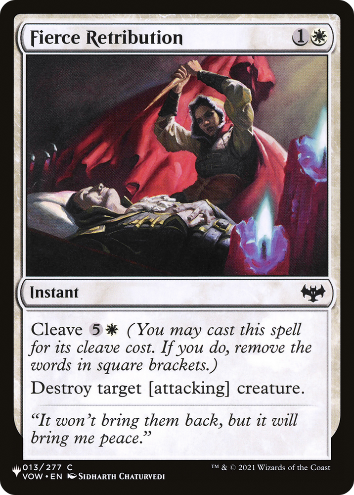 Fierce Retribution (LIST-VOW-13) - The List