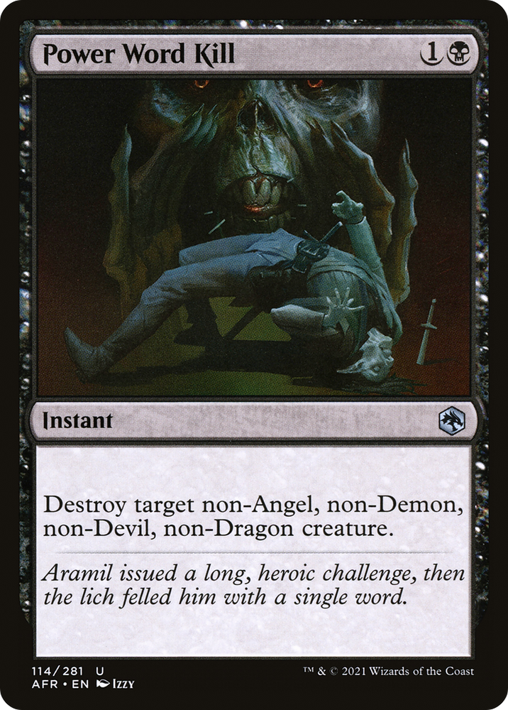 Power Word Kill (AFR-114) - Adventures in the Forgotten Realms Foil