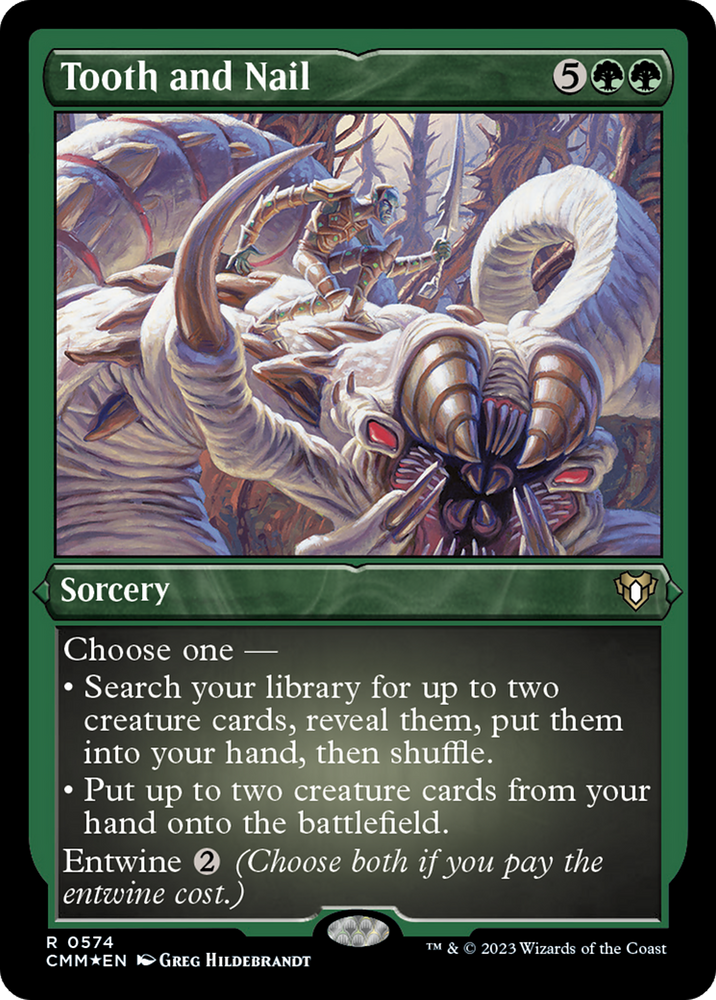 Tooth and Nail (CMM-574) - Commander Masters Etched Foil