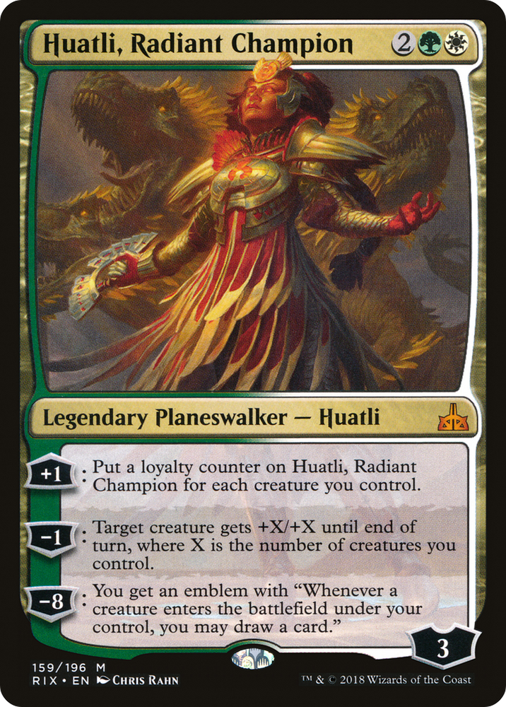 Huatli, Radiant Champion (RIX-159) - Rivals of Ixalan Foil