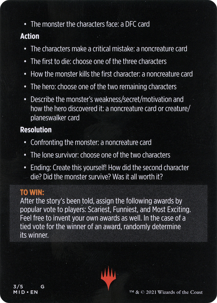 Into the Story: Horror Edition // Into the Story (cont'd) (MMID-003) - Innistrad: Midnight Hunt Minigames Foil