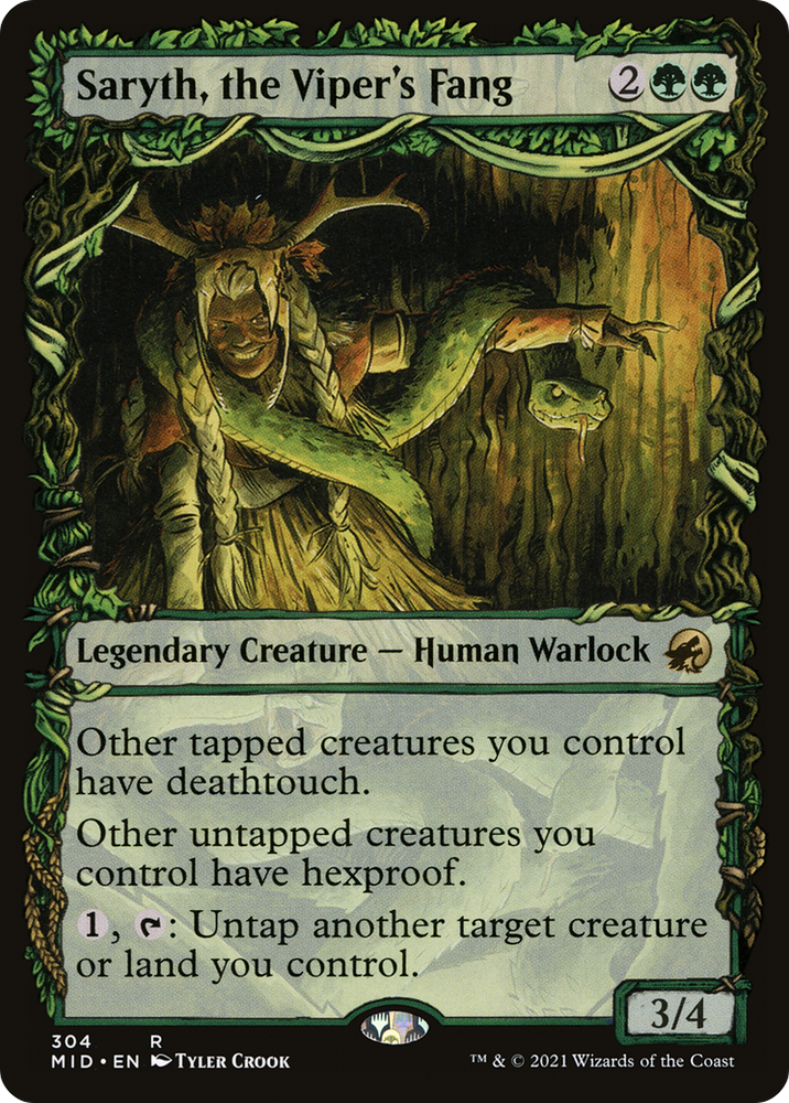 Saryth, the Viper's Fang (Showcase) (MID-304) - Innistrad: Midnight Hunt: (Showcase)